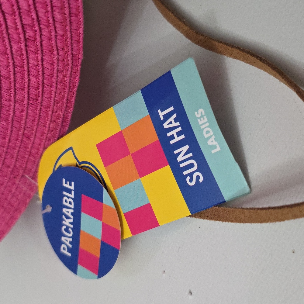 Banana Boat Women's Pink Wide Brim Sun Hat, NWT - Picture 6 of 7